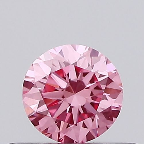 0.32ct Round Fancy Intense Pink VS1