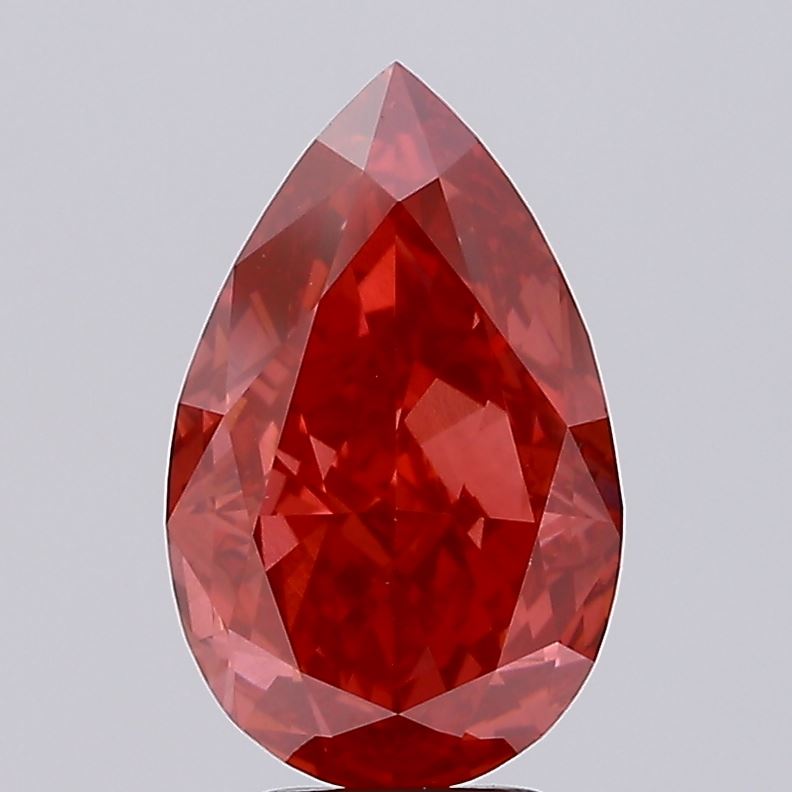 5.7ct Pear Fancy Vivid Red VS1