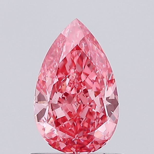 0.8ct Pear Fancy Vivid Pink VS1