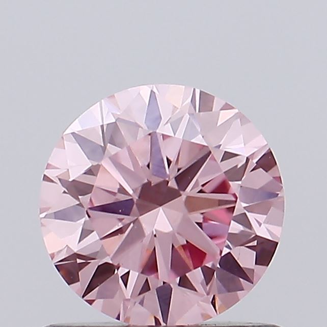 0.63ct Round Fancy Intense Pink VVS2