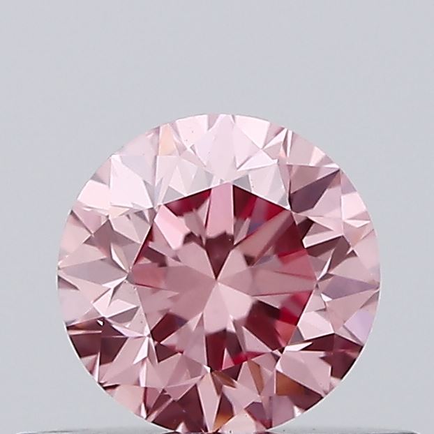 0.4ct Round Fancy Intense Pink VS2