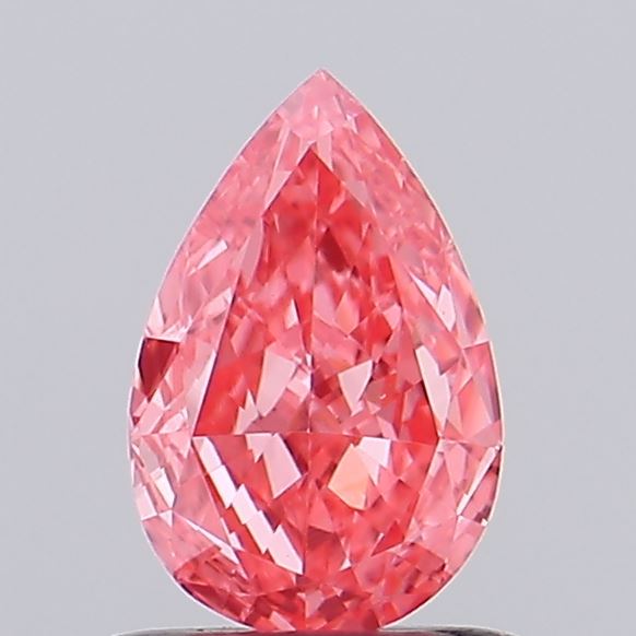 0.72ct Pear Fancy Intense Pink VVS2