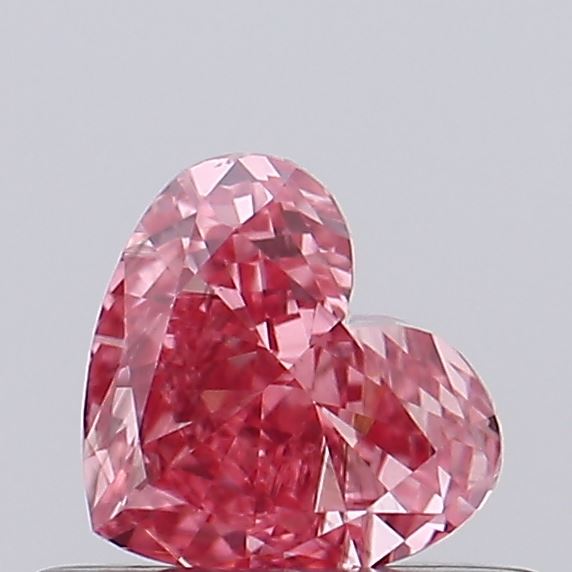 0.41ct Heart Fancy Intense Pink VVS2