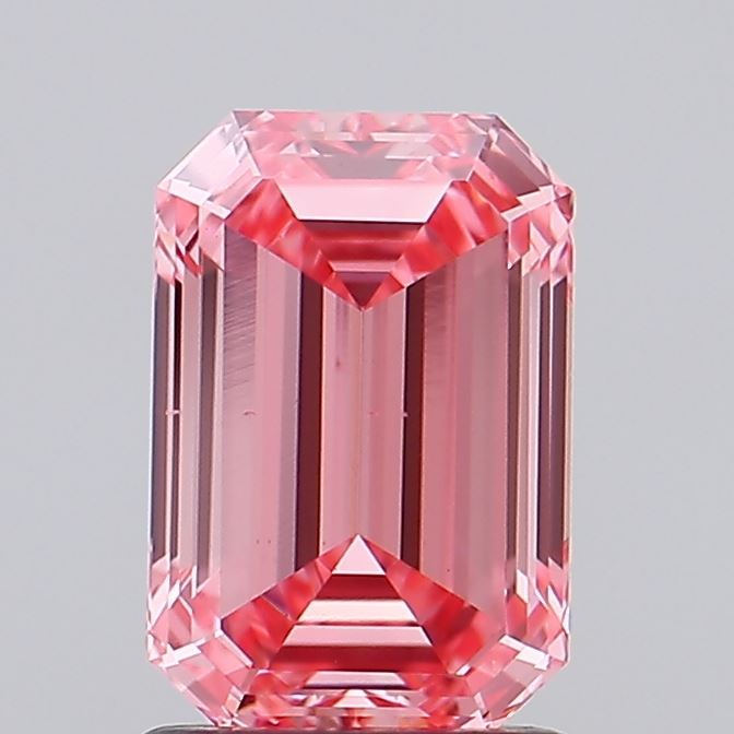 1.5ct Emerald Fancy Vivid Pink VS1