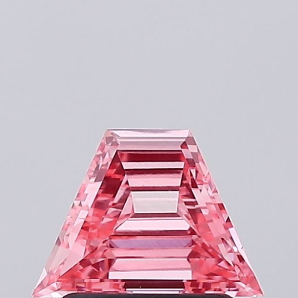0.79ct Trapezoid Fancy Intense Pink VVS2