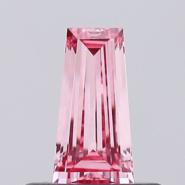 0.38ct Tapered Baguette Fancy Intense Pink VVS2