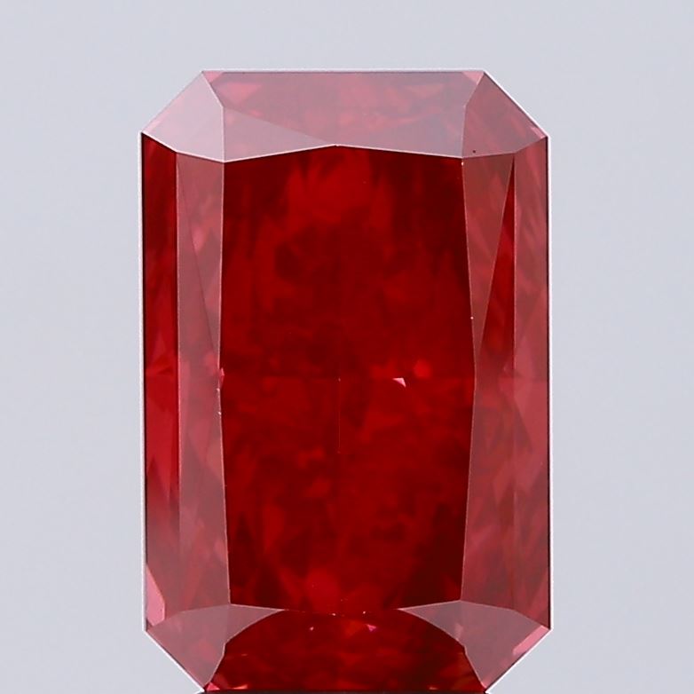 5.02ct Radiant Fancy Vivid Red VVS2