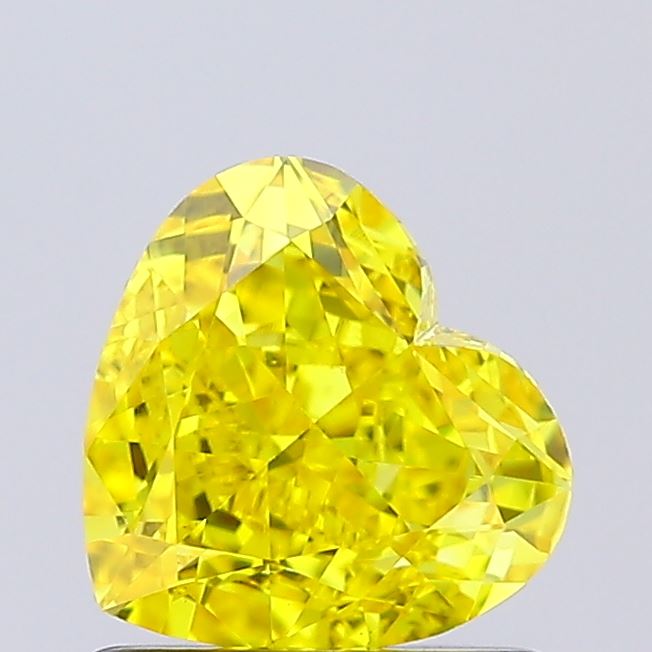 1.04ct Heart Fancy Vivid Yellow VVS2