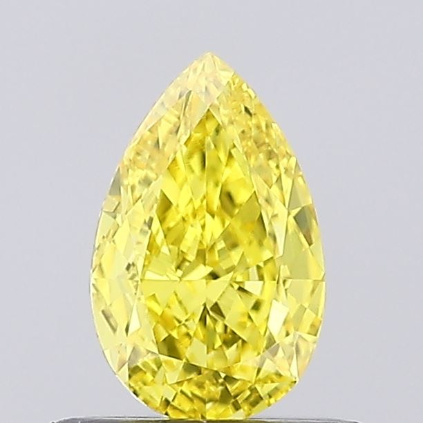 0.5ct Pear Fancy Vivid Yellow VVS2