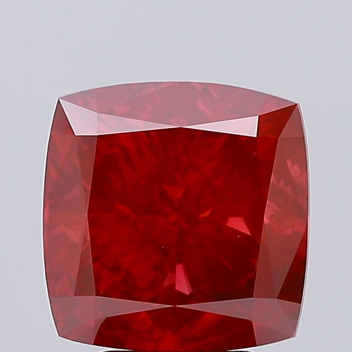 5.09ct Cushion Modified Fancy Vivid Red VS1