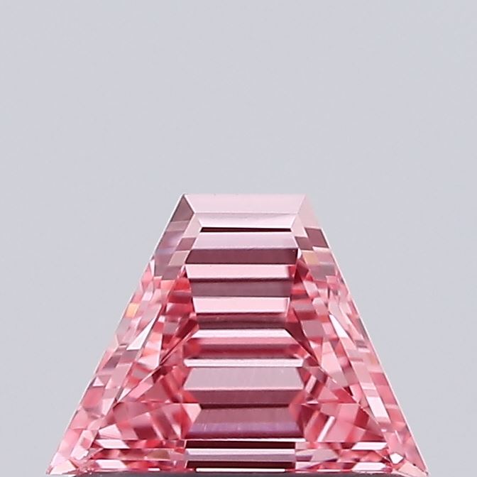0.45ct Trapezoid Fancy Intense Pink VVS2
