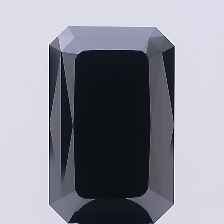 7.32ct Radiant Fancy Vivid Black VS1
