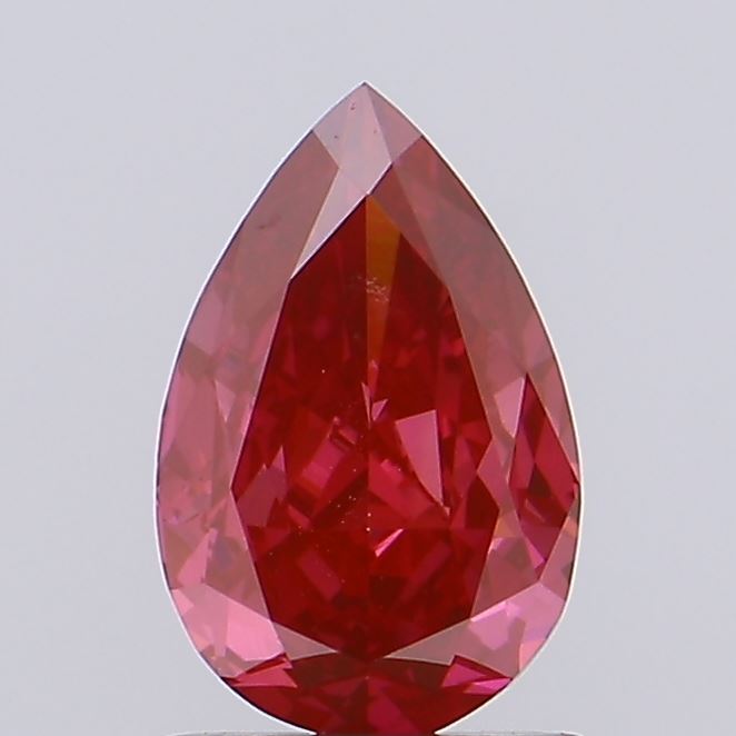 1.25ct Pear Fancy Vivid Red VVS2