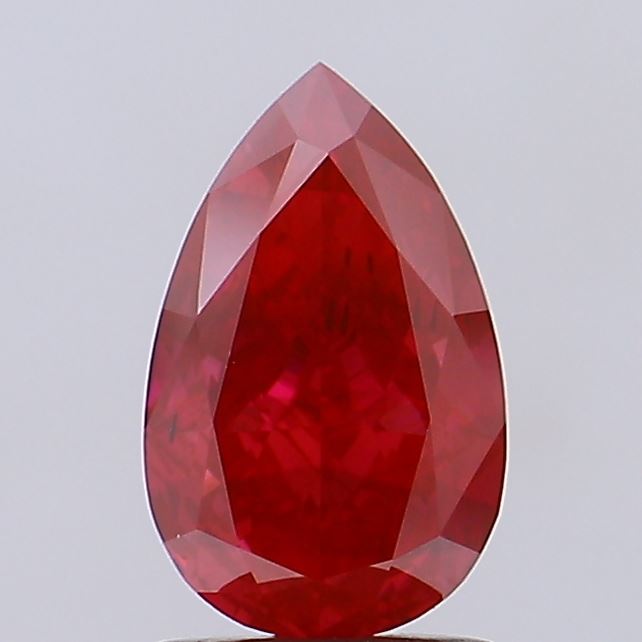 1.8ct Pear Fancy Vivid Red VS2