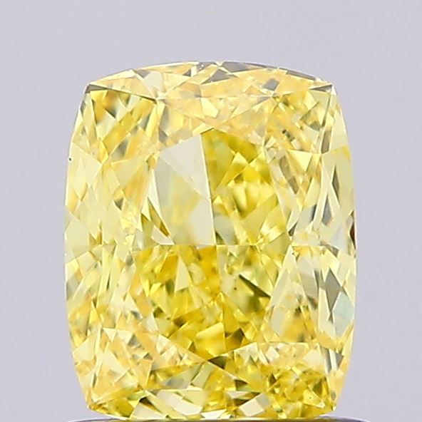 1ct Cushion Fancy Intense Yellow VS1