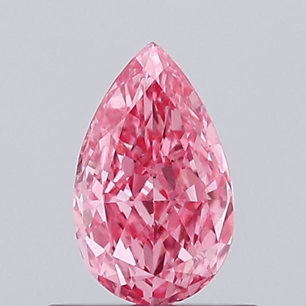 0.48ct Pear Fancy Intense Pink VS2
