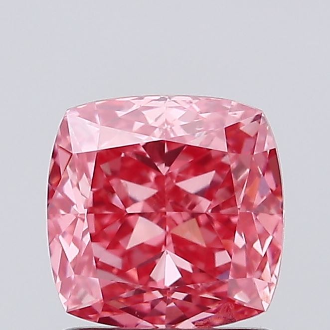 1.25ct Cushion Modified Fancy Intense Pink VS1
