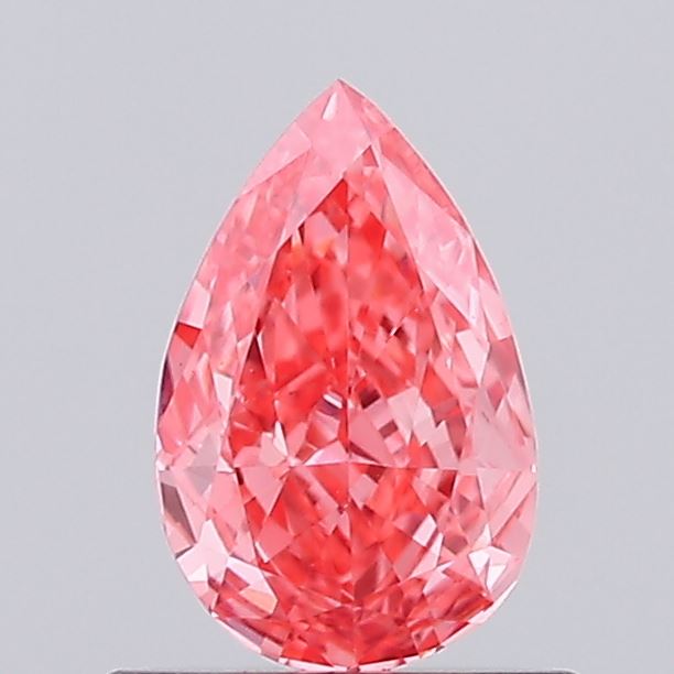 0.54ct Pear Fancy Vivid Pink VVS2
