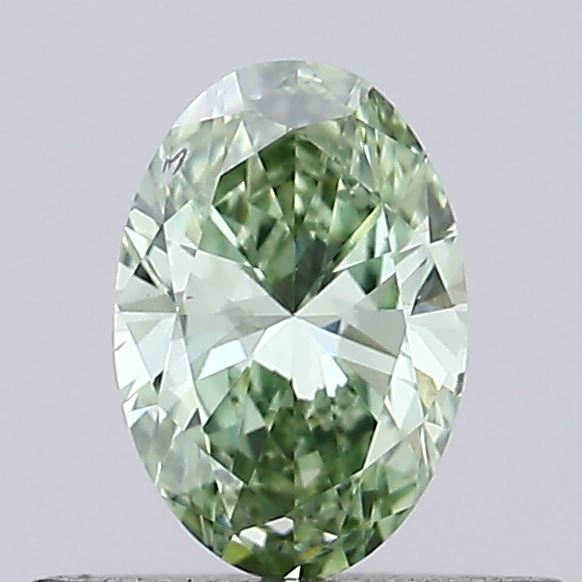 0.32ct Oval Fancy Intense Green SI1