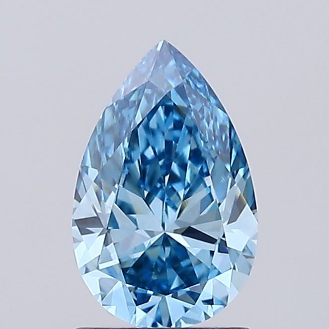 1.13ct Pear Fancy Vivid Blue VVS2
