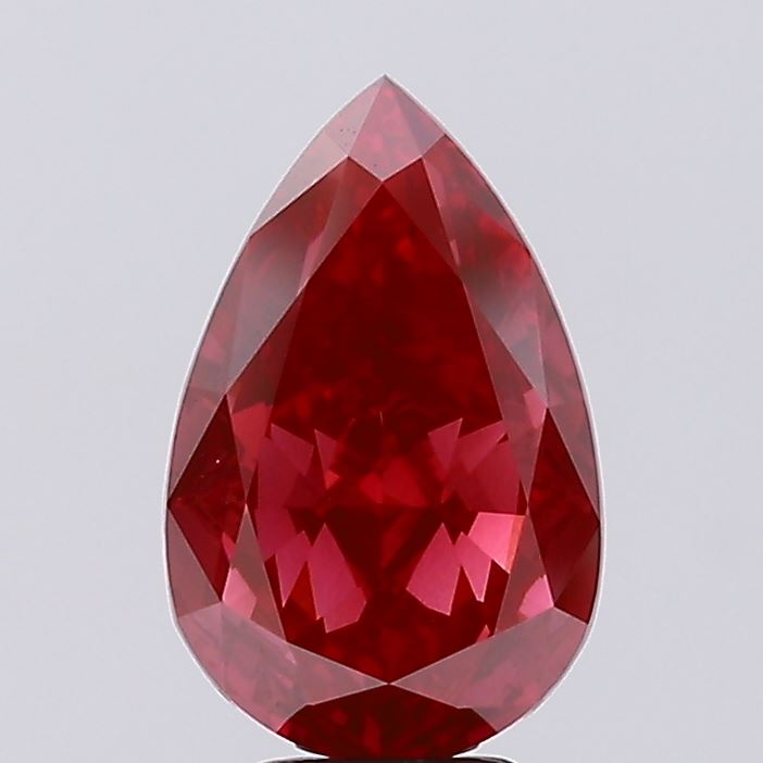 5.51ct Pear Fancy Vivid Red VS1