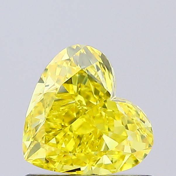 0.78ct Heart Fancy Vivid Yellow VS1