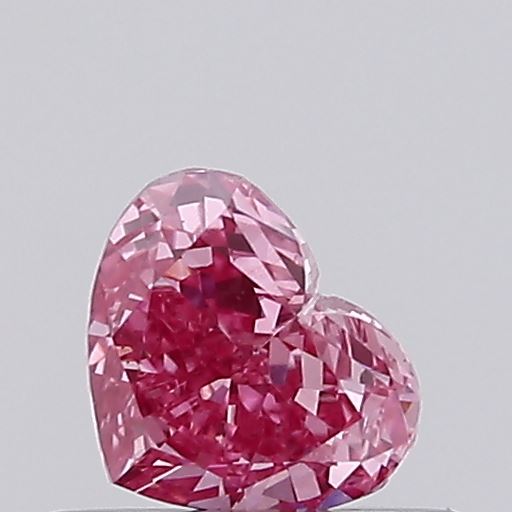 0.38ct Heart Fancy Intense Pink VS1