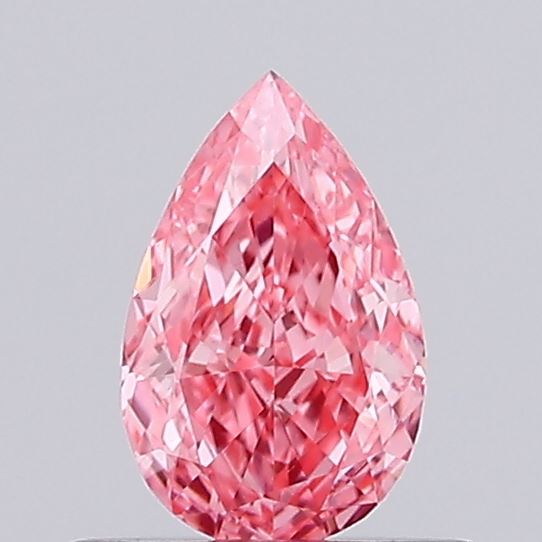 0.4ct Pear Fancy Vivid Pink VS1
