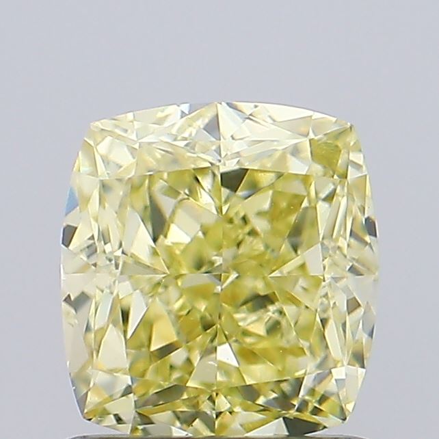 1.01ct Cushion Modified Fancy Intense Yellow VS1