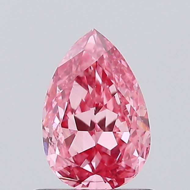 0.86ct Pear Fancy Intense Pink VS1