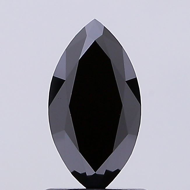 0.96ct Marquise Fancy Vivid Black VS1