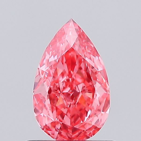 0.66ct Pear Fancy Intense Pink VS1