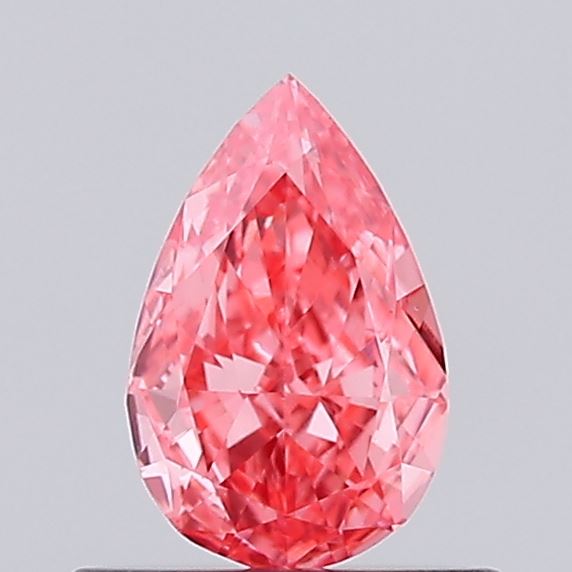 0.41ct Pear Fancy Intense Pink VS1