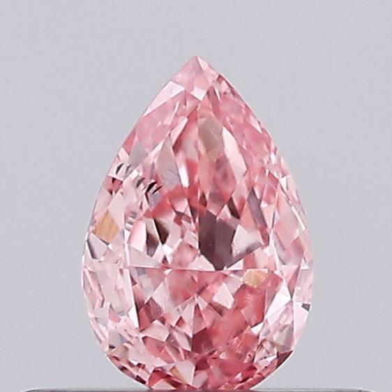 0.29ct Pear Fancy Intense Pink VS2