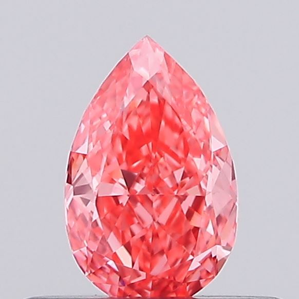 0.32ct Pear Fancy Intense Pink VVS2