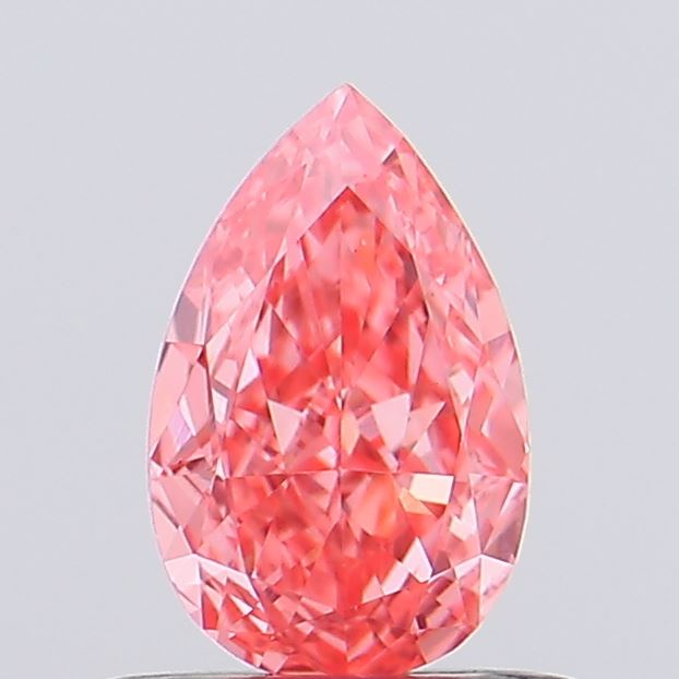 0.5ct Pear Fancy Intense Pink VS1