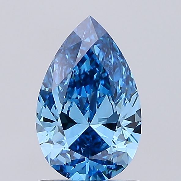 1.09ct Pear Fancy Vivid Blue VVS2