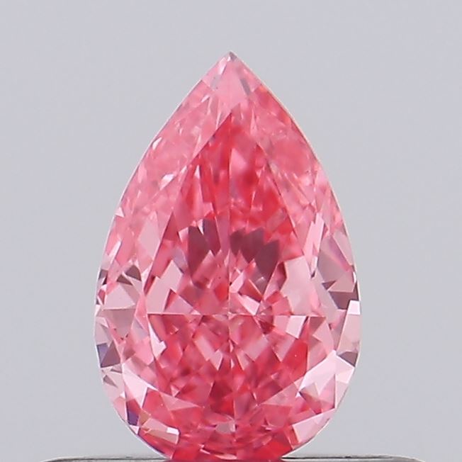 0.32ct Pear Fancy Vivid Pink VVS2