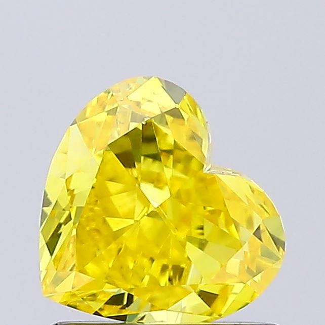1.02ct Heart Fancy Vivid Yellow VVS2