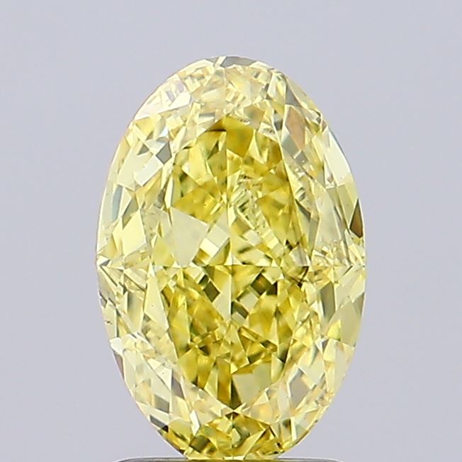 2.01ct Oval Fancy Intense Yellow VS1