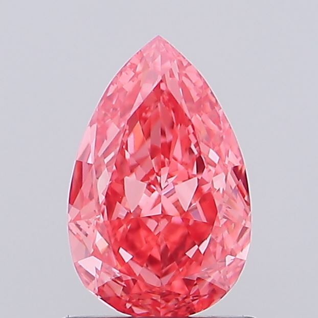 1.01ct Pear Fancy Intense Pink VVS2