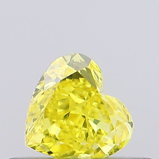 0.3ct Heart Fancy Vivid Yellow VS1