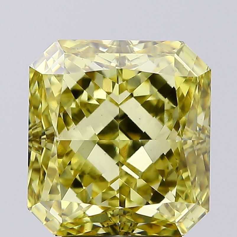 4.03ct Radiant Fancy Intense Yellow VS1