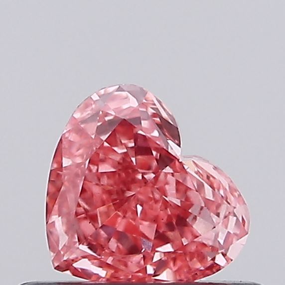 0.39ct Heart Fancy Intense Pink VS1