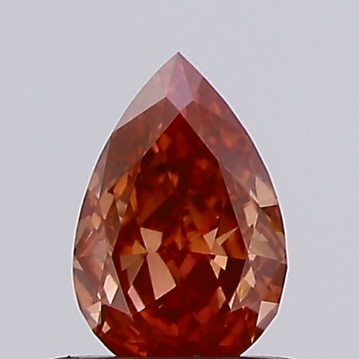 0.4ct Pear Fancy Vivid Red VS1