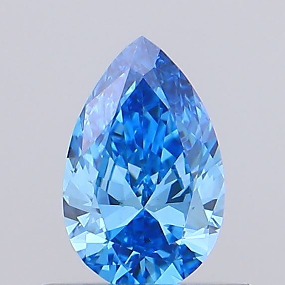 0.41ct Pear Fancy Vivid Blue VVS2