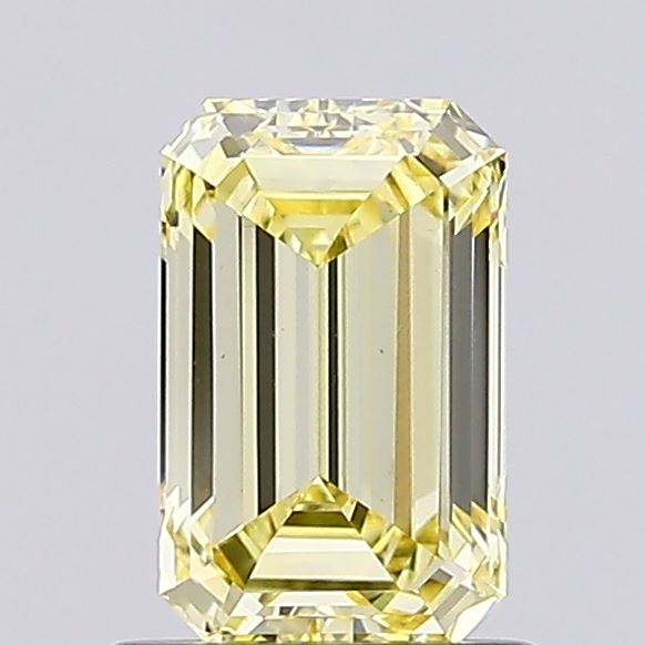 1ct Emerald Fancy Intense Yellow VS1