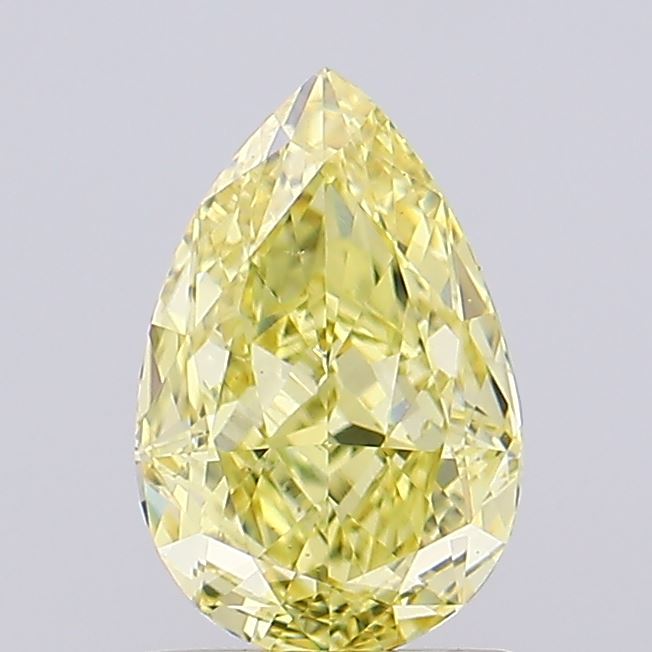 1.25ct Pear Fancy Intense Yellow VVS2