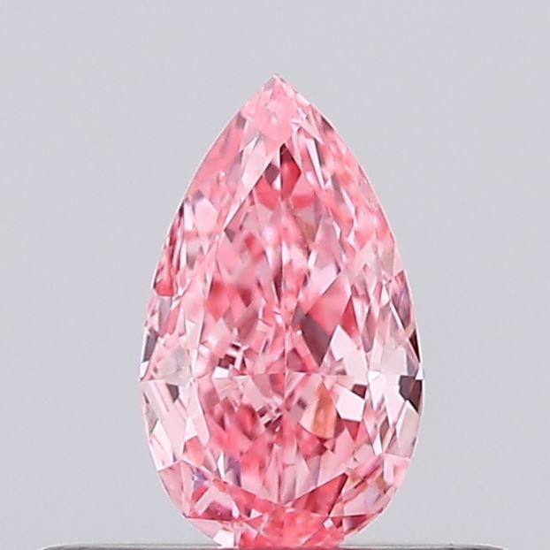 0.27ct Pear Fancy Vivid Pink VS2