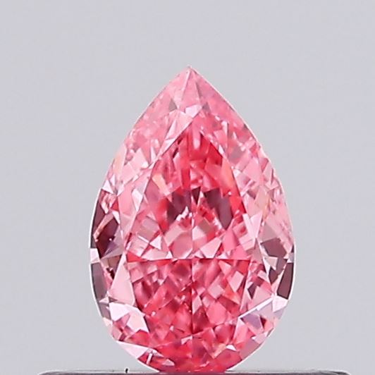 0.29ct Pear Fancy Intense Pink VS1